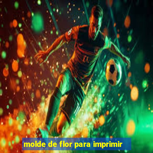 molde de flor para imprimir